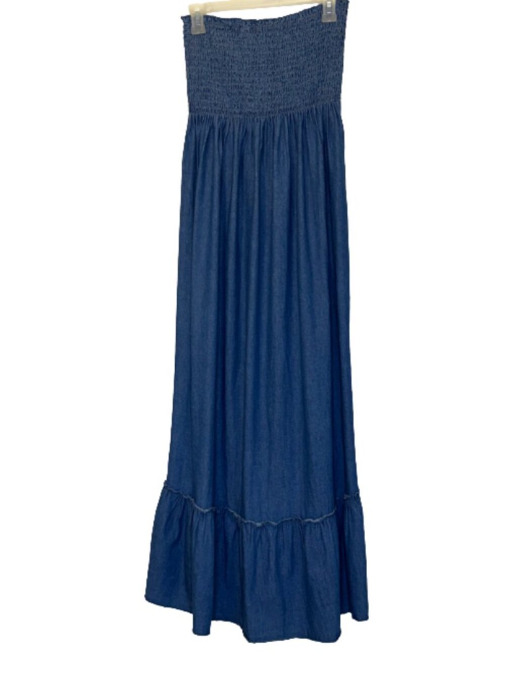Women Chambray| Denim Maxi Dress Size 1X